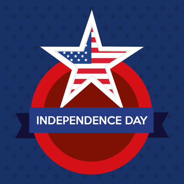 USA itsenäisyyspäivä tähti
 - Vektori, kuva