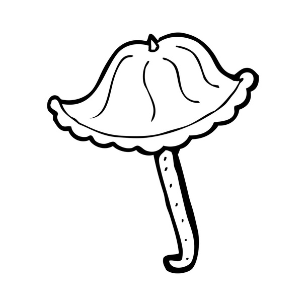 Frilly parasol cartoon - Vector, Image
