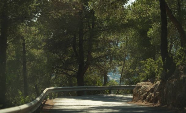 An empty highway in Mallorca, Spain - Zdjęcie, obraz