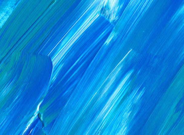 Abstract acrylic painting for use as background, texture, design element. Modern art with brush stroke texture - Photo, Image