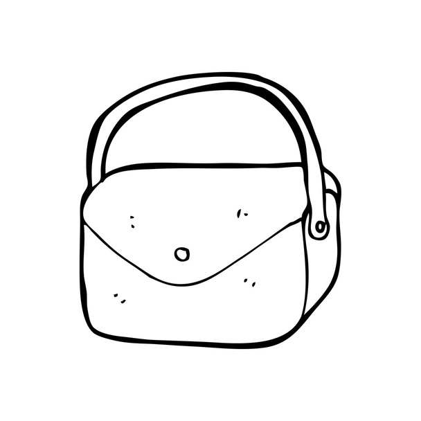 κροσσώδης τσάντα κινουμένων σχεδίων - Διάνυσμα, εικόνα