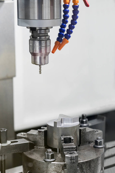 machining precision part by CNC machining center - Photo, Image