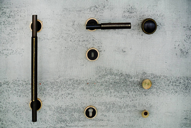 The metal door handles - Photo, image