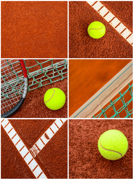 Tennis collage - Фото, изображение