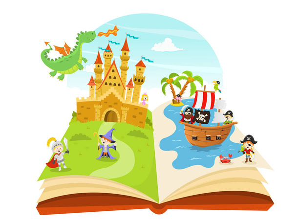 Fairy Tales Book Illustration - Vector, Image