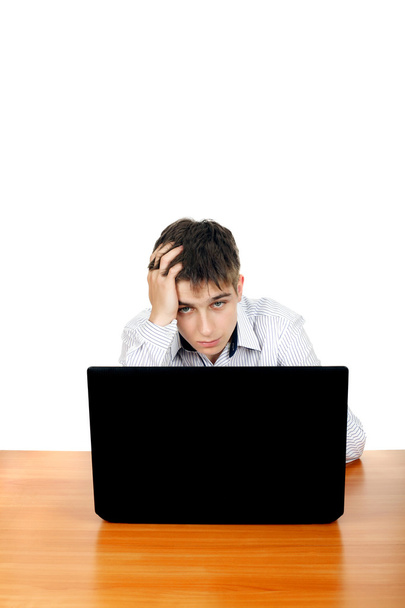 Young Man With Laptop - Photo, Image