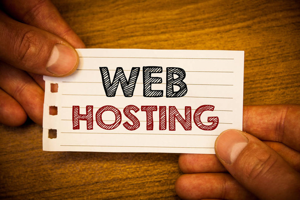 Znak textu zobrazující Web Hosting. Konceptuální fotografie Server služba, která umožňuje někoho zpřístupnění webové stránky - Fotografie, Obrázek