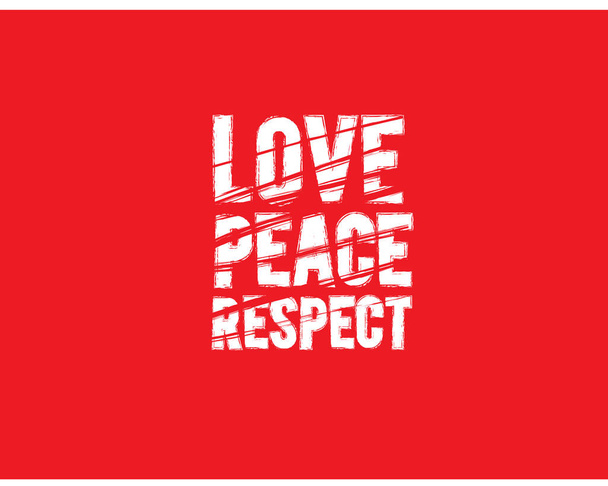 αγάπη ειρήνης σεβασμό λογότυπο εικόνα διάνυσμα - Διάνυσμα, εικόνα