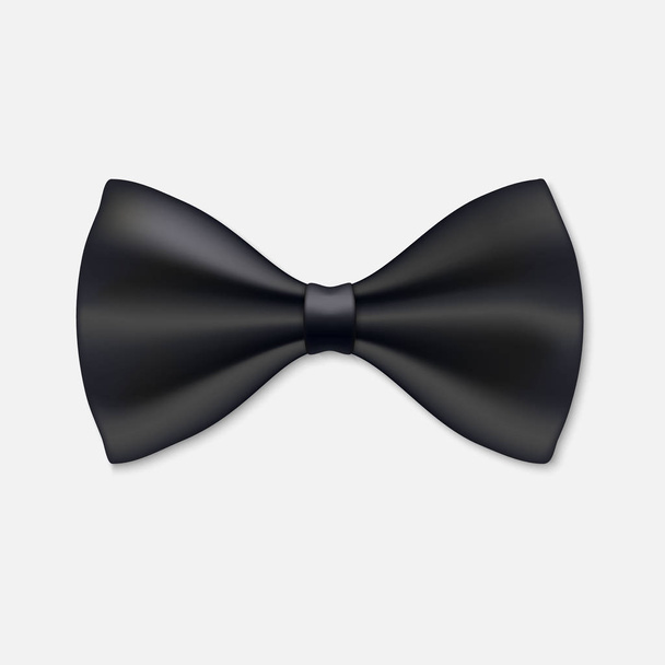 Black Bow Tie isolated on white. Vector illustration - Vector, afbeelding