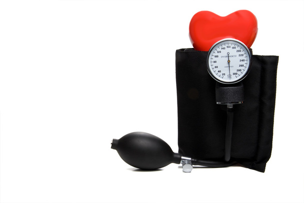 Sphygmomanometer & Heart - Photo, Image