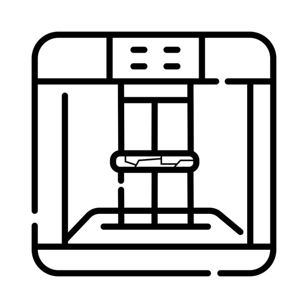 3D Printing Scanner vector icon illustration - Vector, Image