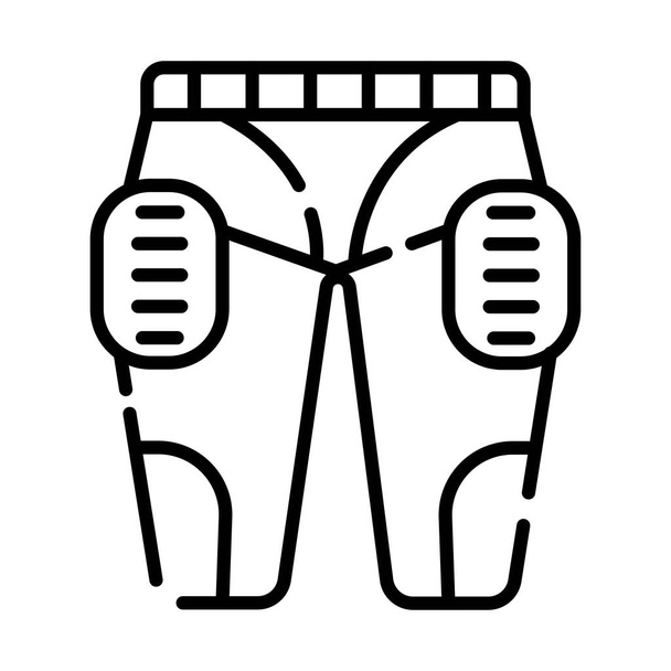 Amerikai futball egységes védelmi ruházat férfi férfi sport vektor nadrág - Vektor, kép