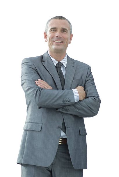 closeup portrait of confident businessman in shirt and tie - Photo, Image
