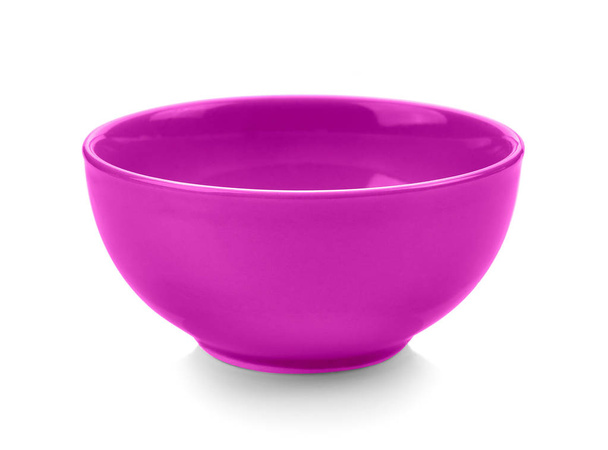 pink bowl on white background - Photo, Image