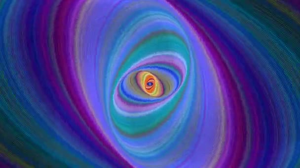 bunte abstrakte Ellipse Spiralhintergrund - nahtlose Schleife Bewegungsgrafik - Filmmaterial, Video