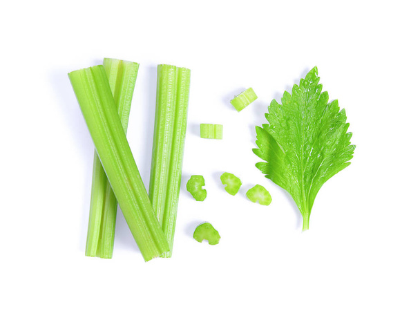 Celer izolovaný na bílém pozadí. pohled shora - Fotografie, Obrázek