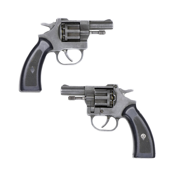 small-caliber revolver on a white background - Foto, Imagem