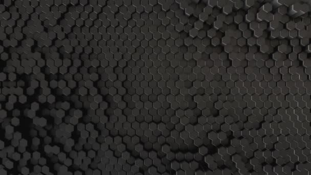 Fekete absztrakt mező hatszög - Felvétel, videó