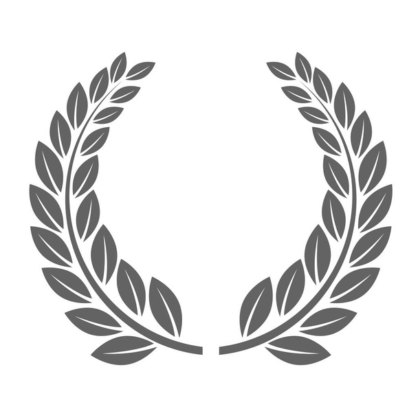 Laureate wreath - glory laurel wreath symbol - Vector, Image