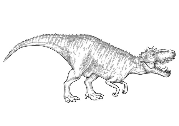 Реалістичний графічний динозавра
 - Вектор, зображення