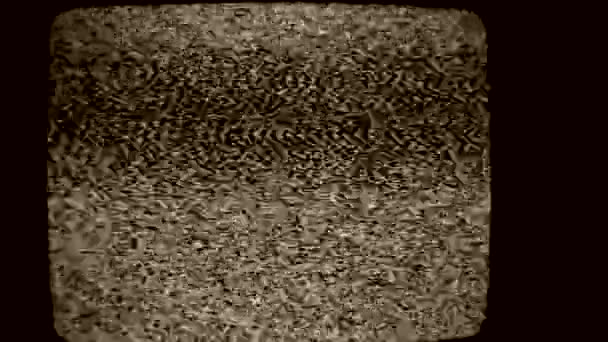 Primer plano de un ruido de pantalla de TV
 - Metraje, vídeo