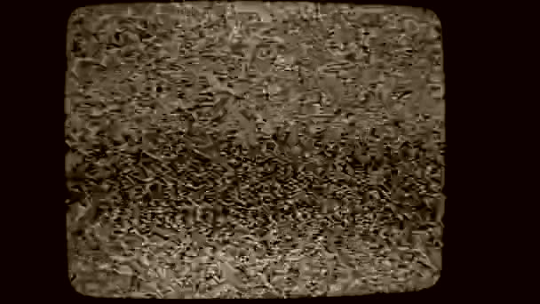 Detailní záběr z televizní obrazovky šumu - Záběry, video