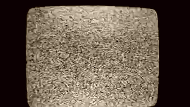 Primer plano de un ruido de pantalla de TV
 - Metraje, vídeo