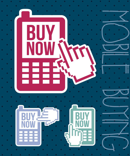 mobile buying - Vector, Image