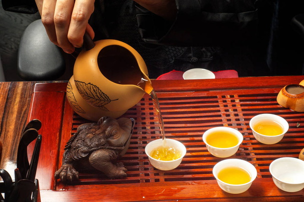 . 中国茶文化と人々 が中国のお茶を消費する機会だけでなく、お茶を準備する方法は、します。 - 写真・画像