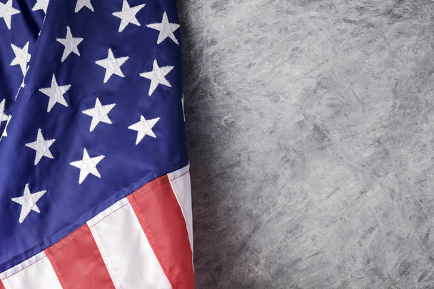 American flag on cement background - Photo, Image