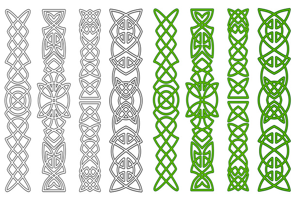 Keltische Ornamente und Elemente - Vektor, Bild