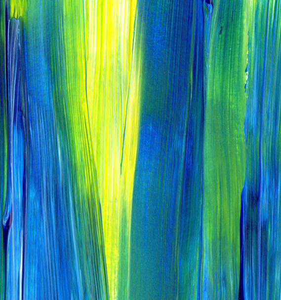 Pintura acrílica abstracta en colores mixtos para su uso como fondo, textura, elemento de diseño. Arte moderno con textura de pincelada
 - Foto, Imagen