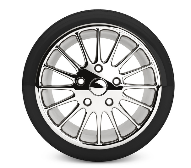 Wheel with steel rim - Photo, Image