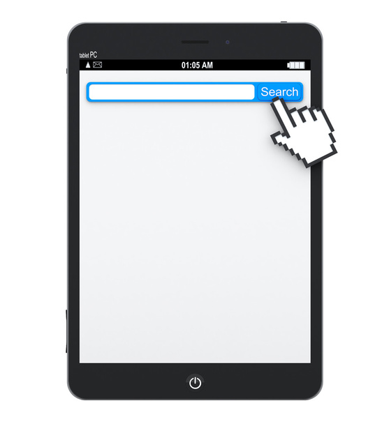 Tablet Pc with search engine - Zdjęcie, obraz