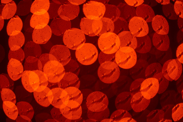 beautiful shiny red lights bokeh background - Photo, image
