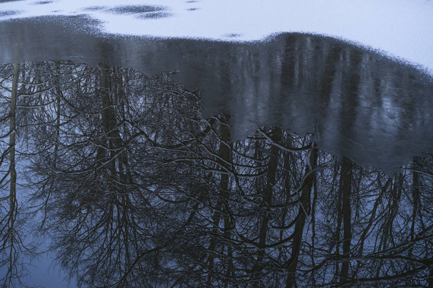 зимний пейзаж на озере - Katrineholm Швеция
  - Фото, изображение