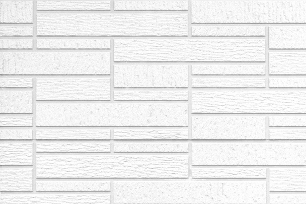 White modern stone tile wall pattern and background - Photo, Image