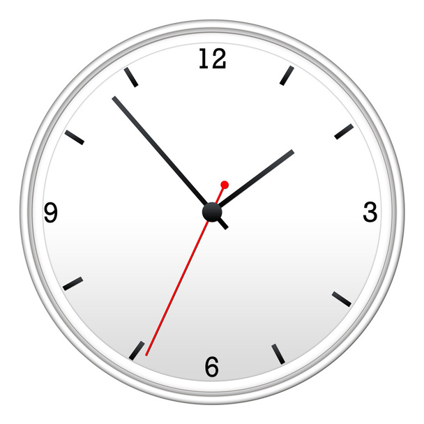 белые настенные часы
 - Фото, изображение