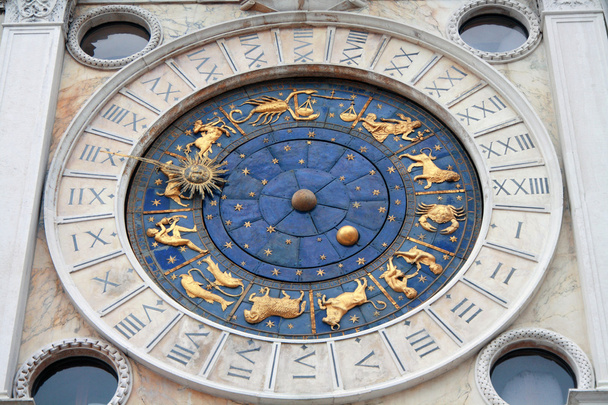 Itálie, Benátky: věž s hodinami - Fotografie, Obrázek