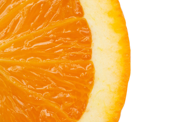 Érett szelet narancs citrusfélék elszigetelt fehér background - Fotó, kép