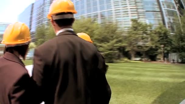 Graduate architects facilitating city construction plans - Footage, Video