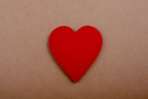 Cor vermelha coração em forma de objeto na vista - Foto, Imagem