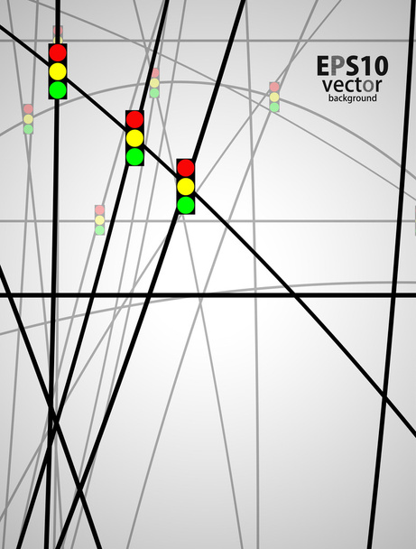 Traffic light background - Vector, Image