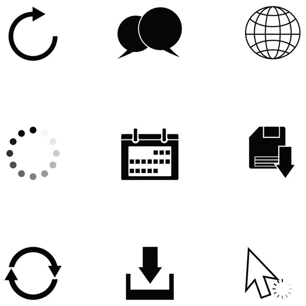 o conjunto de ícones da internet
 - Vetor, Imagem
