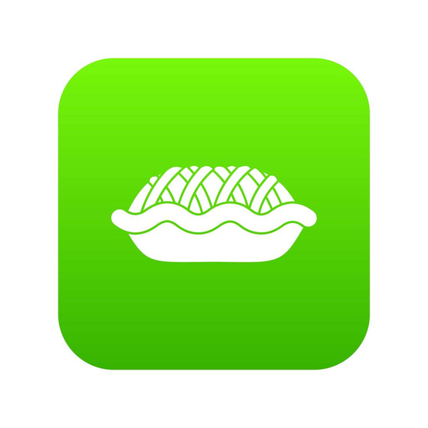 Pie icon digital green - Vektor, obrázek
