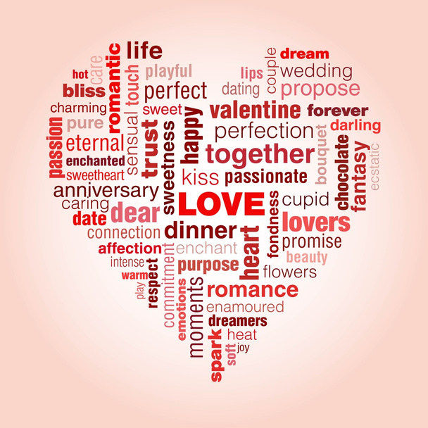 tipografia do amor
 - Vetor, Imagem