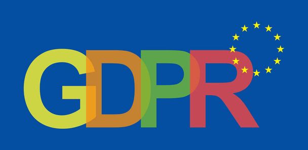 Regolamento generale sulla protezione dei dati Gdpr. Regolamentazioni di salvaguardia dell'UE e background del concetto di crittografia dei dati vettoriali
 .  - Vettoriali, immagini