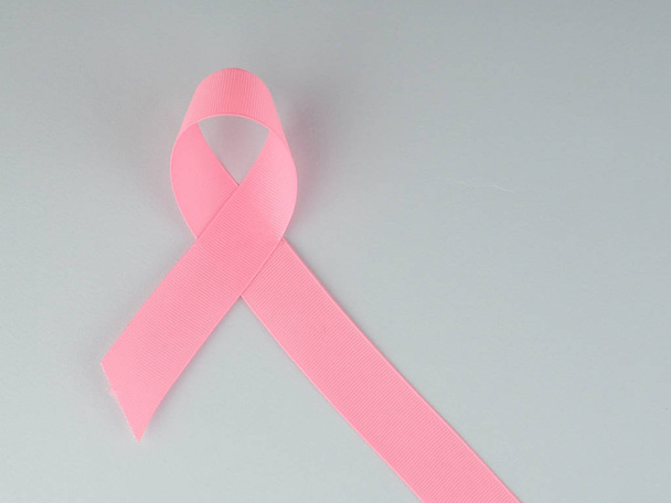 pink ribbon breast cancer, Breast cancer awareness, abdominal cancer awareness and October Pink day background. - Zdjęcie, obraz