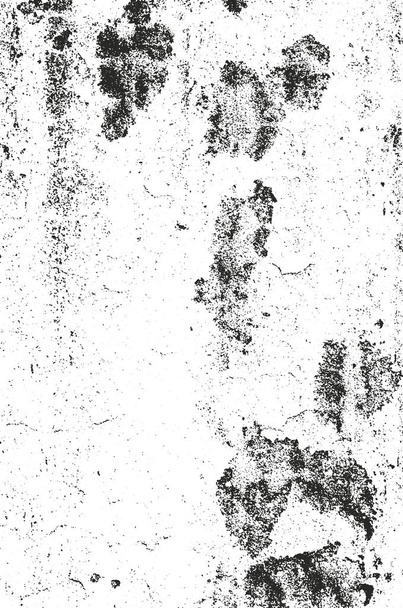 Distressed overlay texture of cracked concrete, stone or asphalt. grunge background. abstract halftone vector illustration - Vector, Image