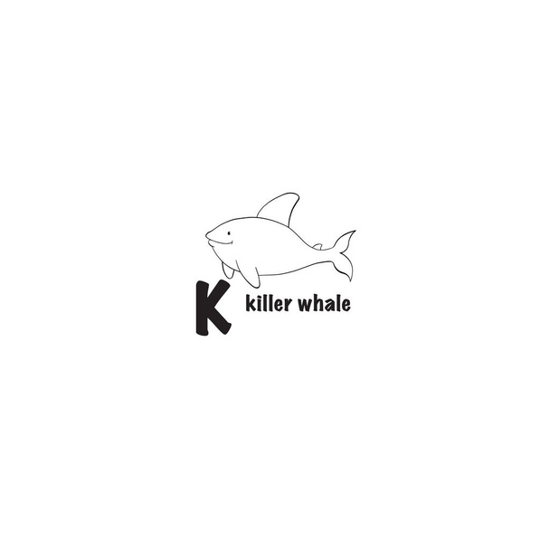 icono de la ballena asesino
 - Vector, imagen